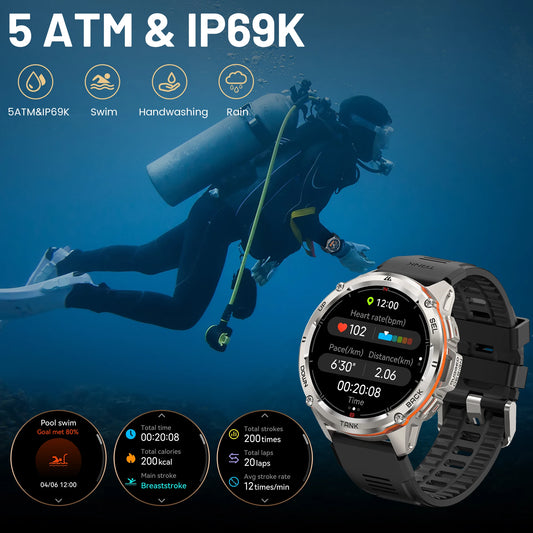 KOSPET Tank T3 Ultra GPS Smartwatch For Men And Women