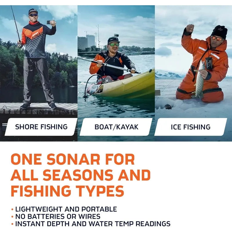 Pro Plus 2 Sonar Fish Finder for Kayaks Boats and Ice Fishing
