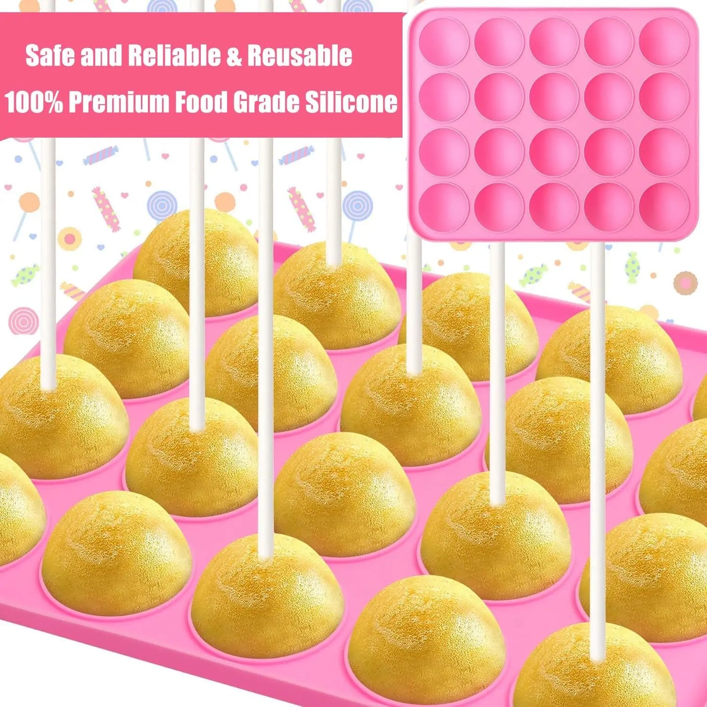 Feature Cake Pop Mold Kit 717pcs Lollipop Set With Stand