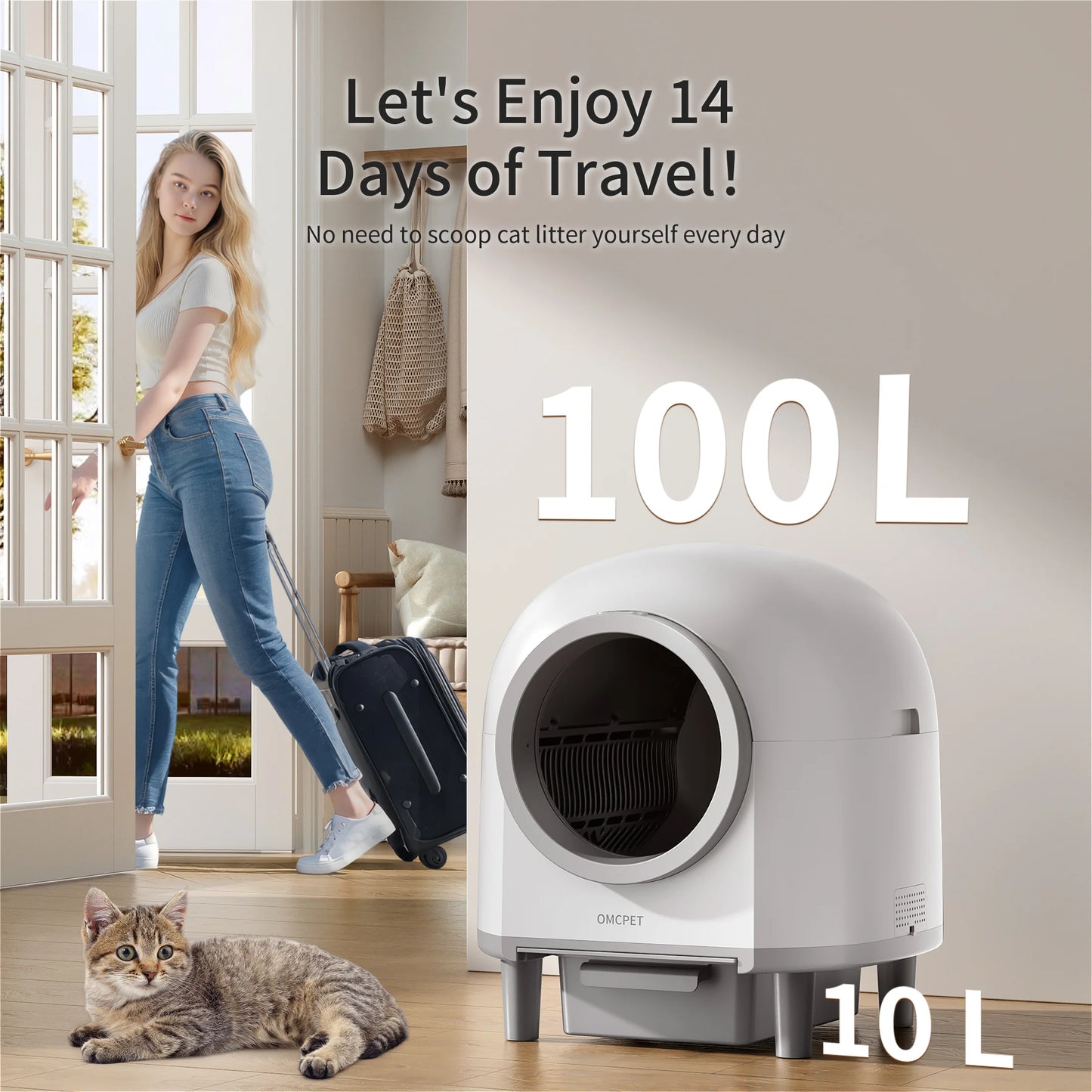 REDSASA OMC M1 Self Cleaning Automatic Cat Litter Box