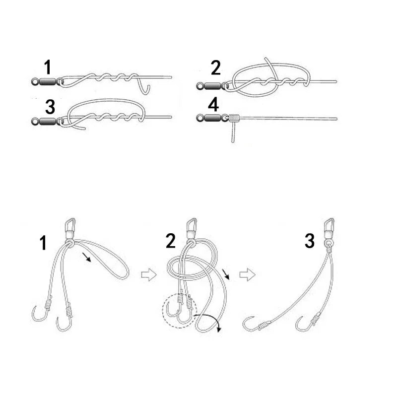 500pcs Stainless Steel Fishing Swivel Connectors