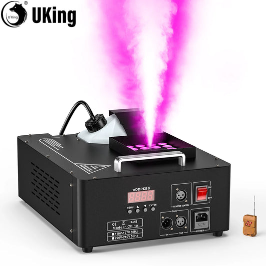 U'King 1500W RGB Fog Machine 3In1 Stage Lighting Effect