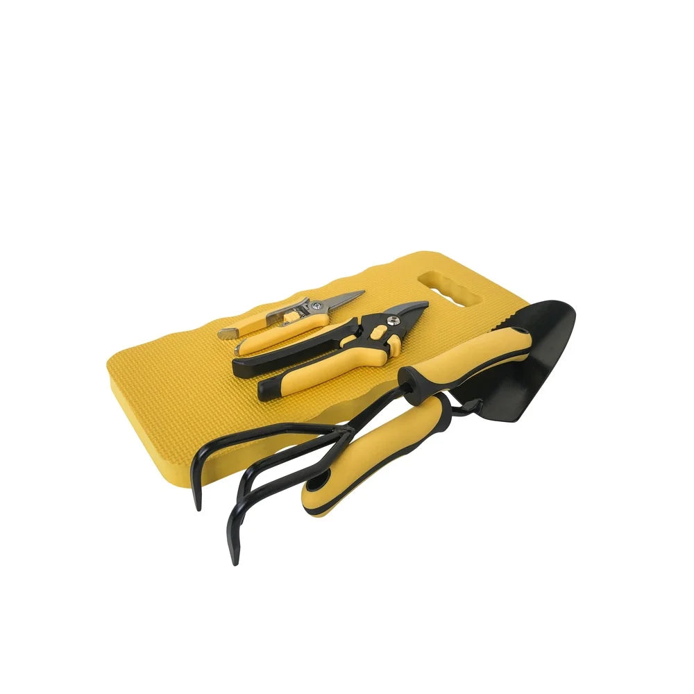 XMSJ Metal Gardening Tools Set with Foam Knee Pad