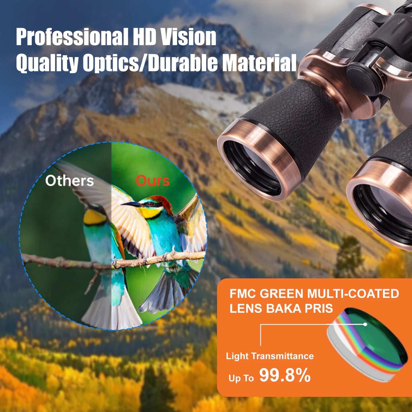 Function High Powered Binoculars With Phone Adapter