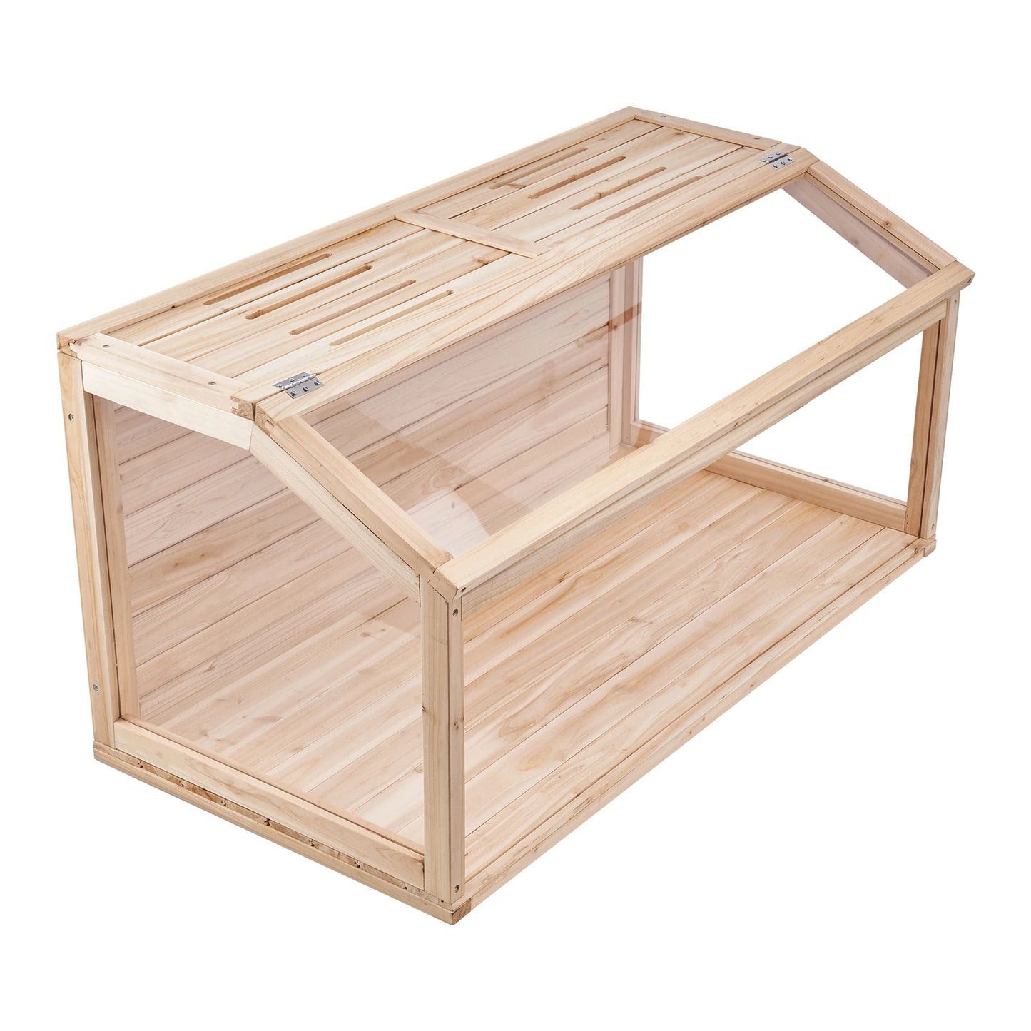 SucceBuy Wooden Hamster Cage 270 Degree Viewing Habitat