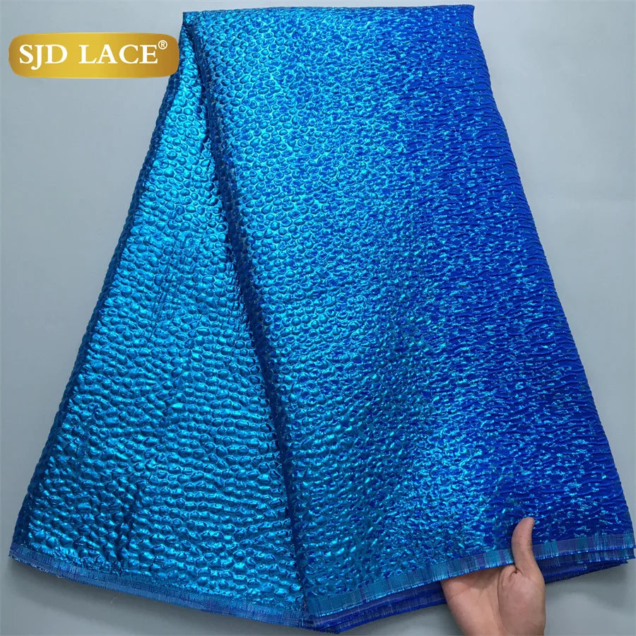 SJD LACA Nigerian Brocade Lace Damask Jacquard Fabrics