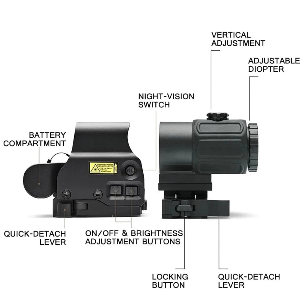 Bestsight 558 Holographic Collimator Sight Quick Detach