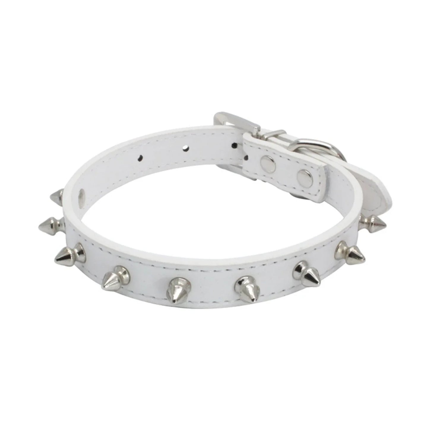 Sichuan Leather Cat Dog Collar Spiked Studded for Pets
