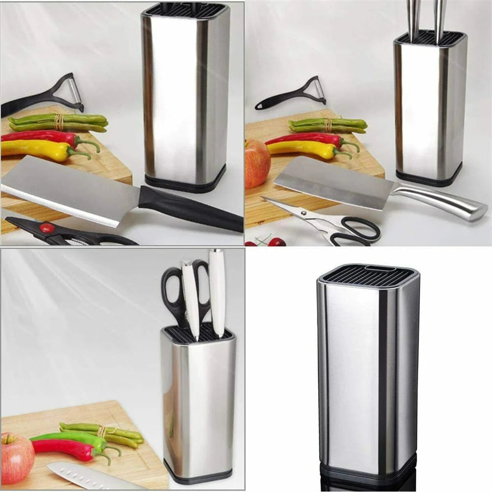 Multifunctional 8 Inch Stainless Steel Knife Holder for Kitchen