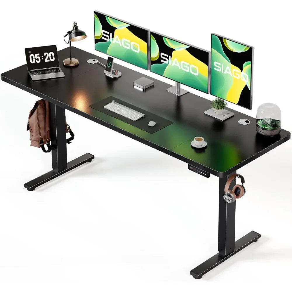 Electric Standing Desk Adjustable 63 x 24 Inch with Memory Presets
