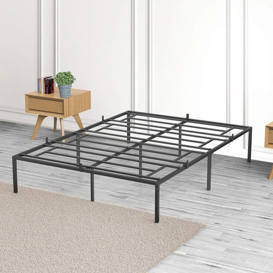 Hign-concerned Modern Metal Bed Frame With Heavy Duty Slats