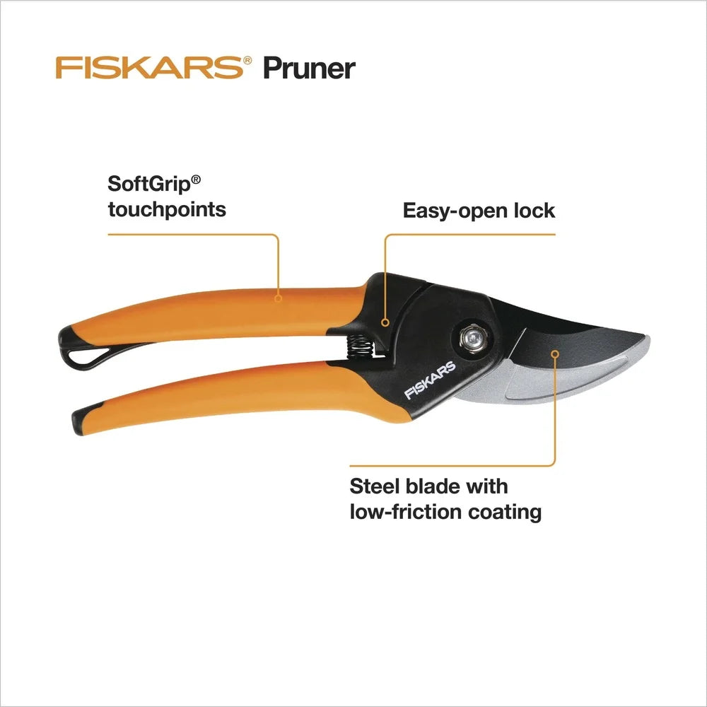 XMSJ Bypass Pruner Garden Tool Ergonomic Steel Blade