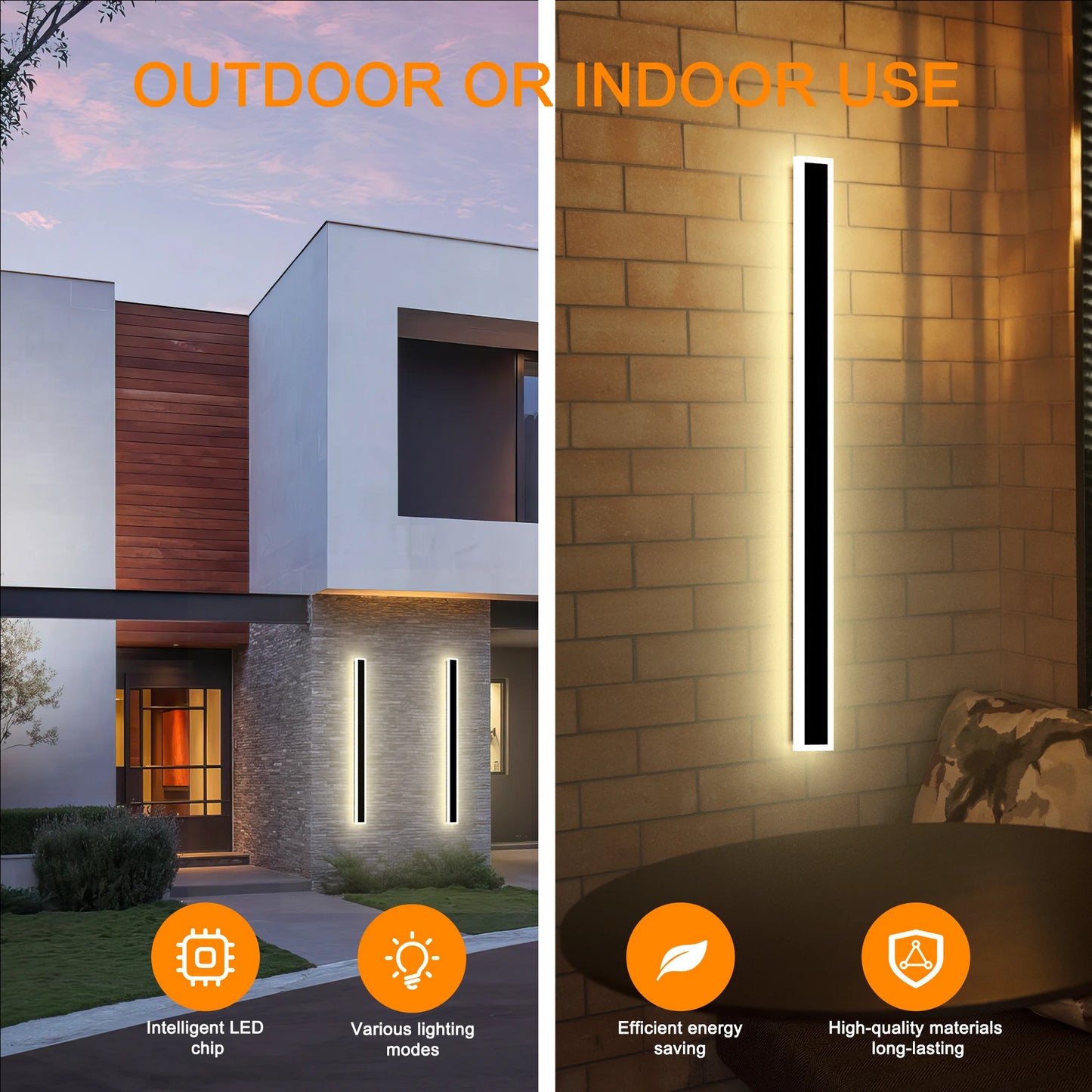 Modern LED Wall Lights Two Pack Wall Sconce For Garage