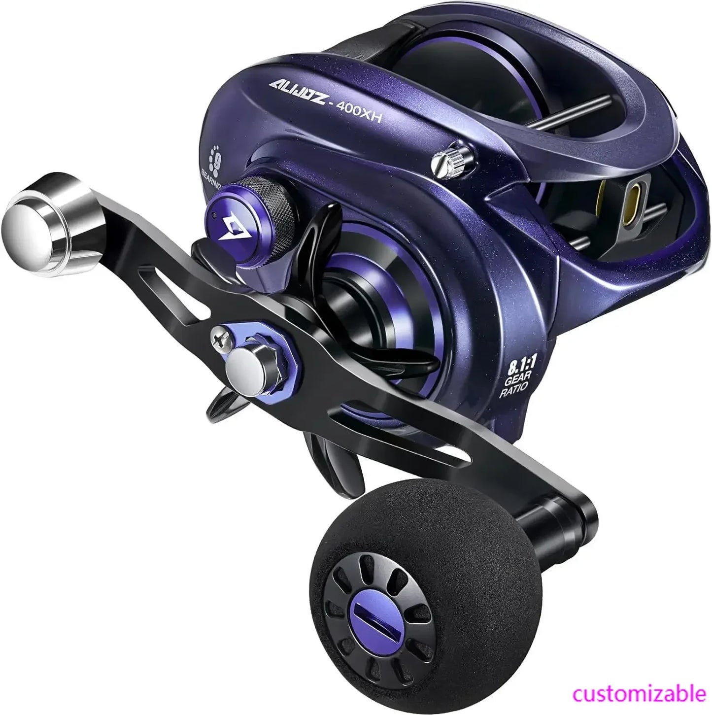 XMSJH Alijoz 400 Baitcaster Fishing Reel 38 Lbs Drag
