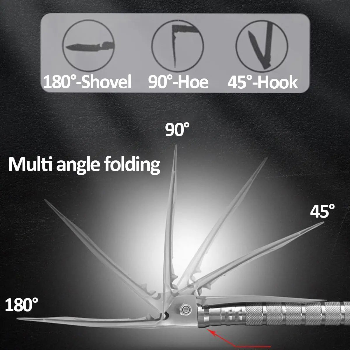 Multi Functional Detachable Military Electric Shovel Tool