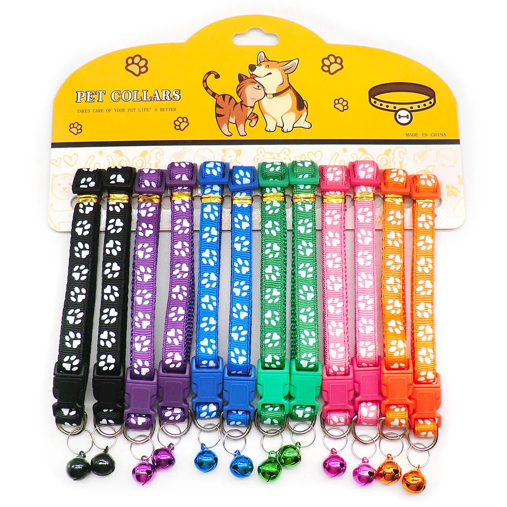 NaHang Nylon Dog Collars With Bell For Cats And Puppies