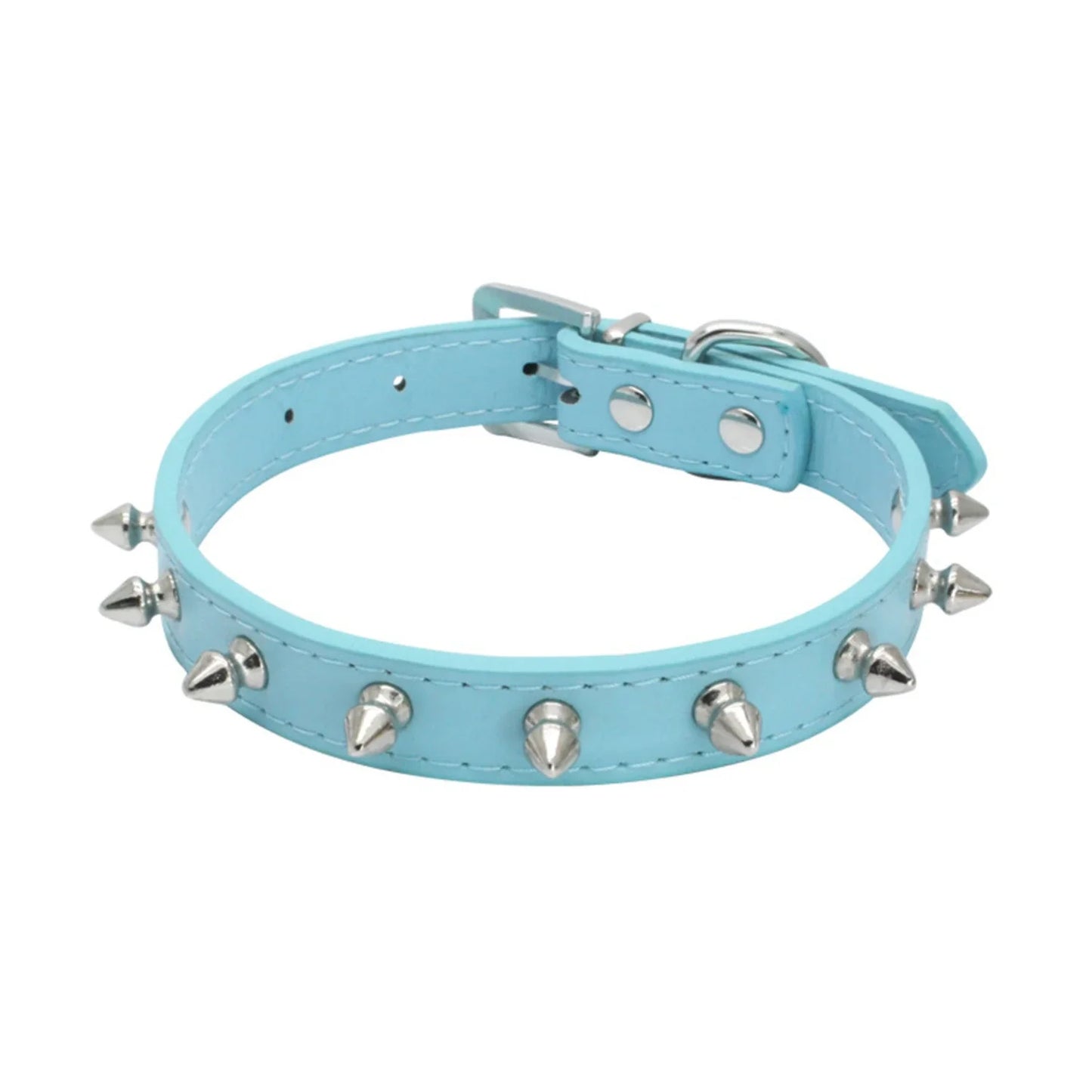 Sichuan Leather Cat Dog Collar Spiked Studded for Pets