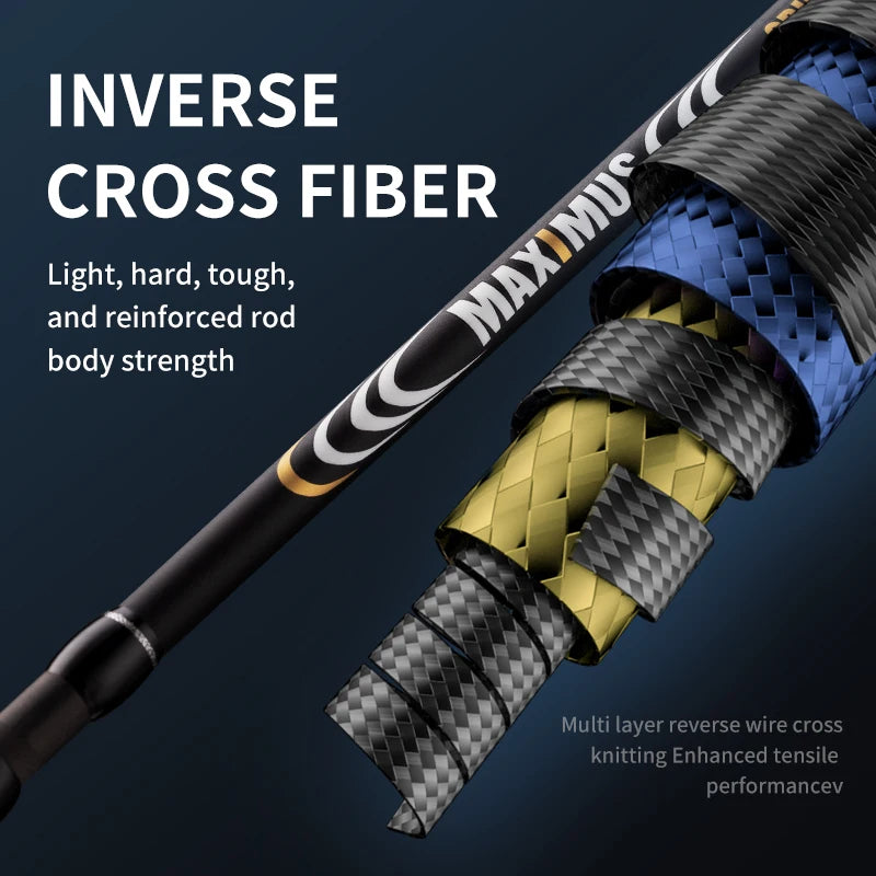 J Barzilla Maximus Carbon Lure Fishing Rod Spinning