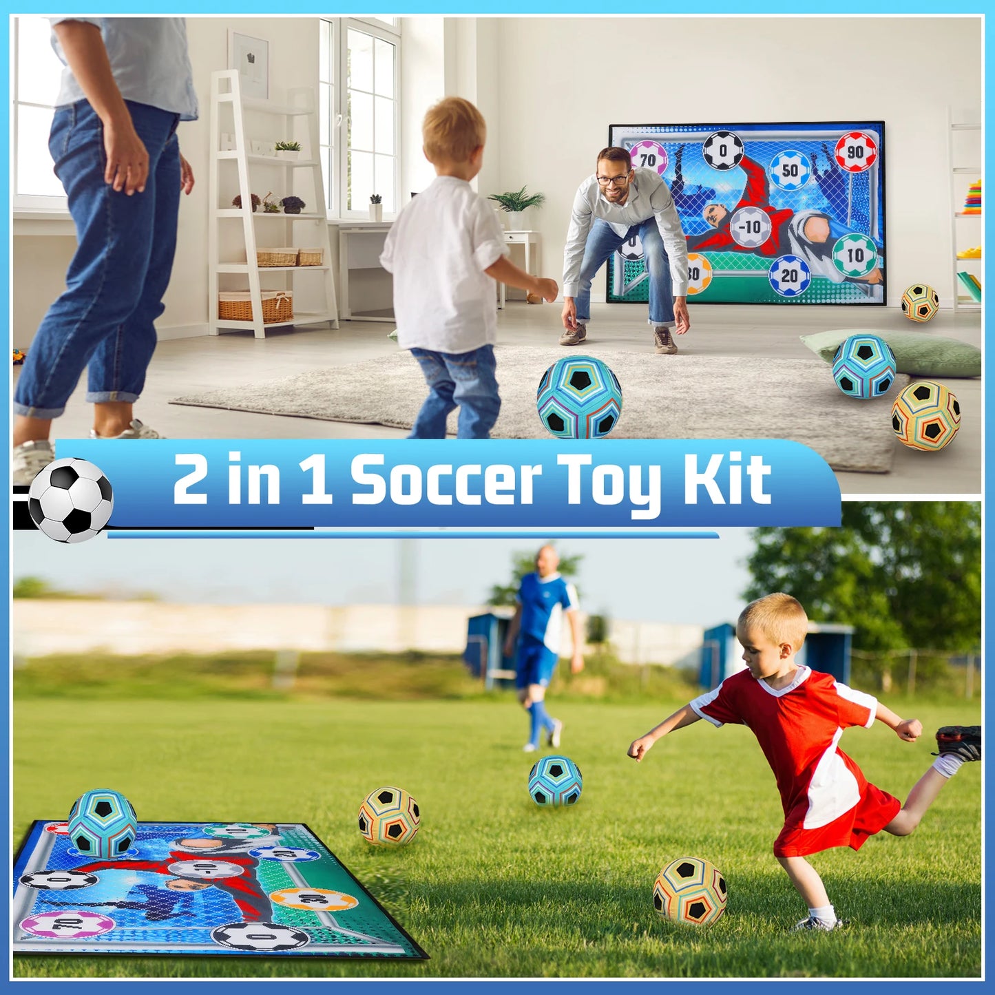 VATOS Football Ball Game Set For Kids Indoor Outdoor