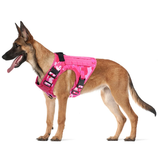 PETRAVELCN Military Camouflage Dog Harness Tactical Vest