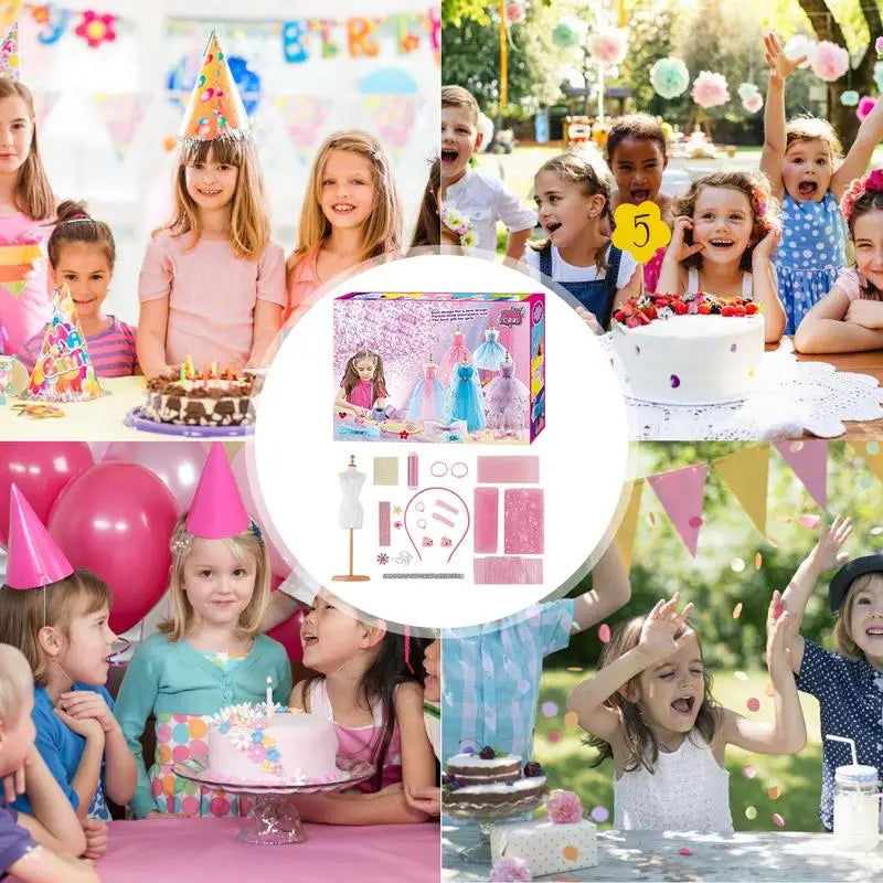Kids Dress Design Craft Kit Creative Fashion Fun for Girls