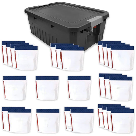 Premium 4-Week Survival Food Kit with 192 Servings Free Delivery
