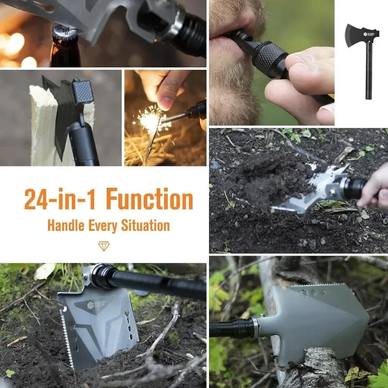 Sahara Sailor Survival Axe and Camping Folding Shovel Combo
