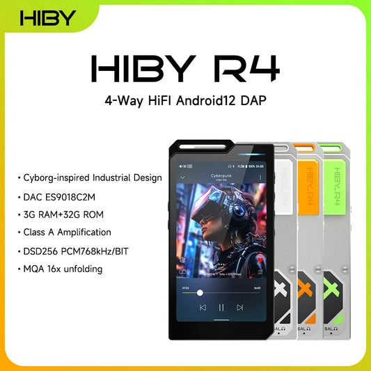 HiBy HiFi Music Player with Bluetooth and USB DAC
