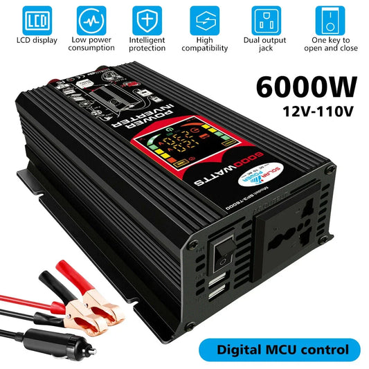 6000W Solar Panel Kit with Inverter and Battery Charger System