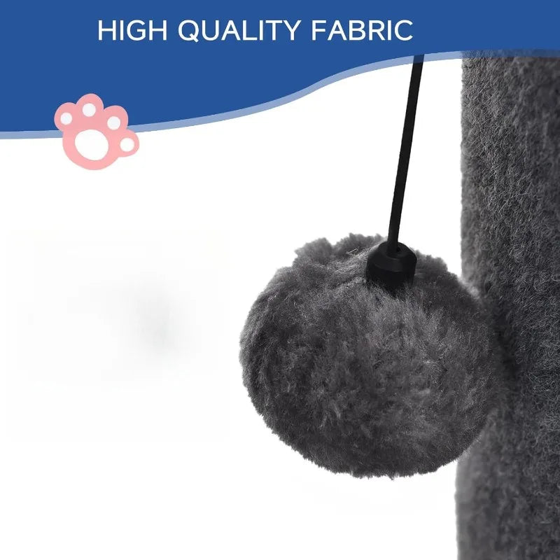 Bobcat Indoor Cat Scratching Post with Replaceable Toys