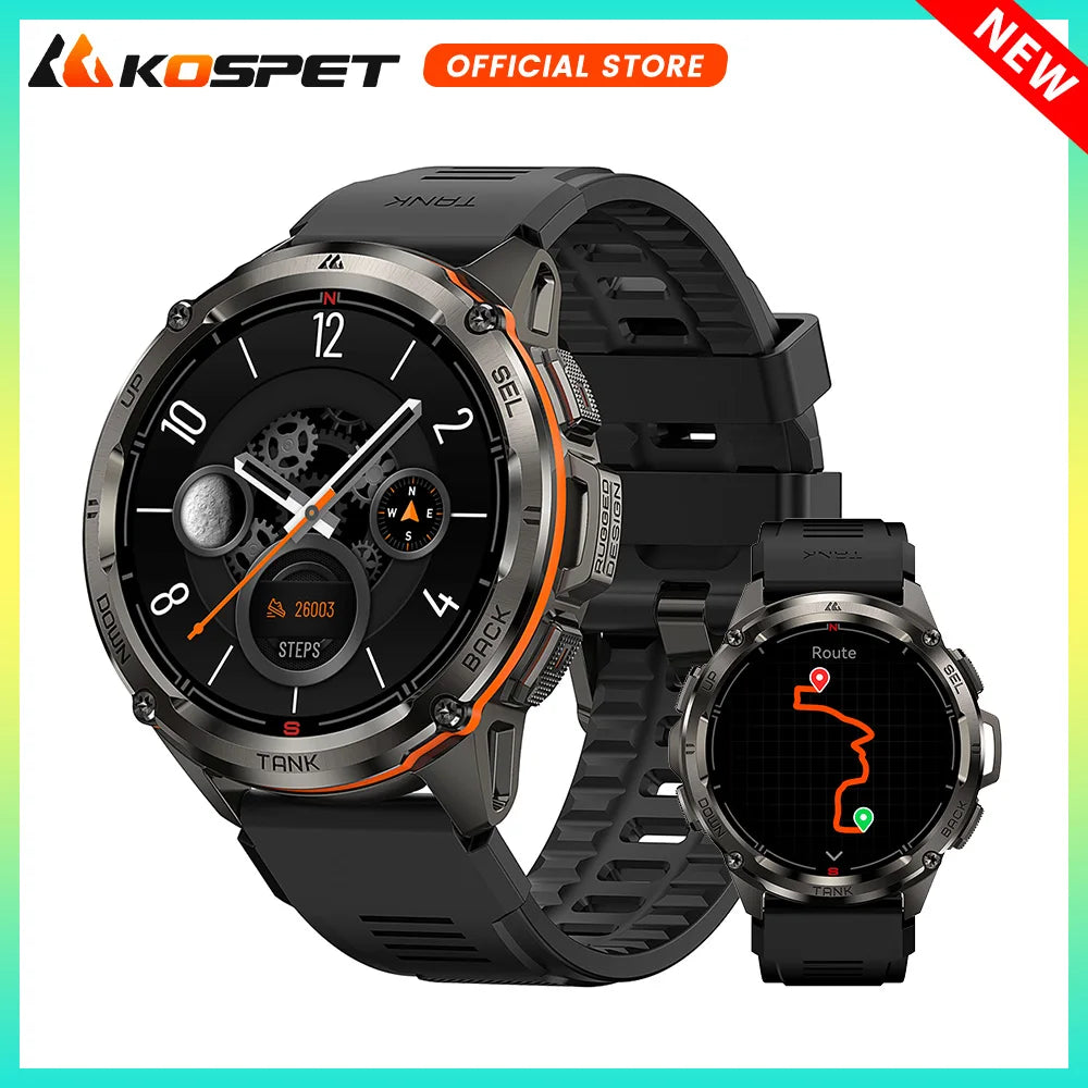 KOSPET Tank T3 Ultra GPS Smartwatch For Men And Women