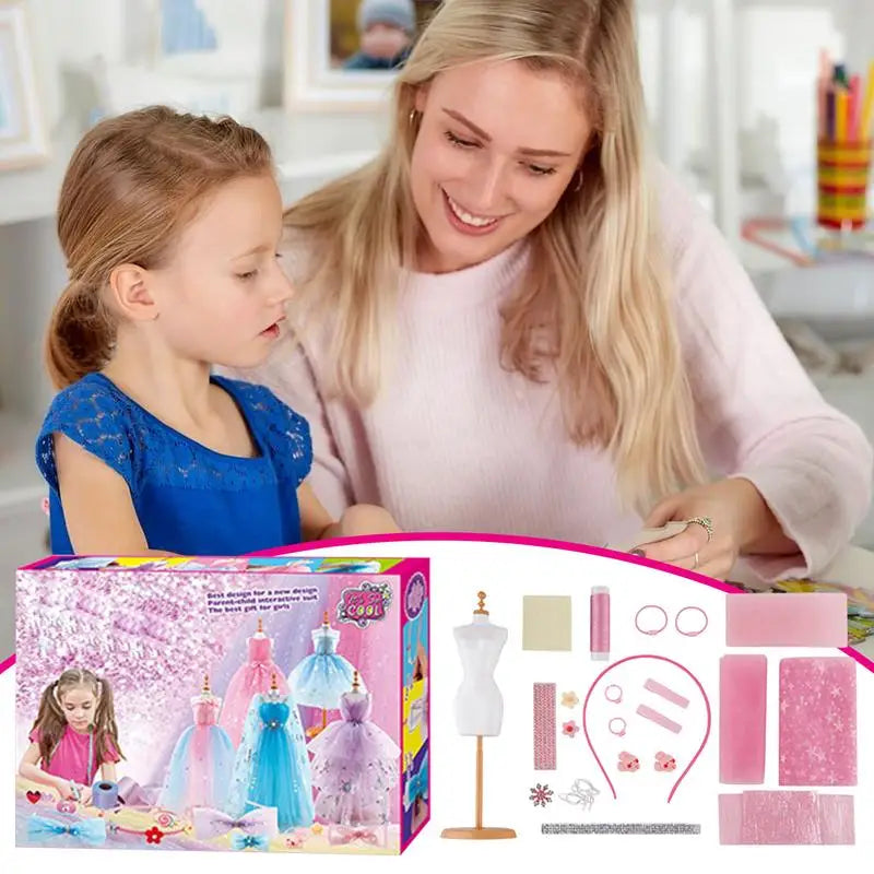 Kids Dress Design Craft Kit Creative Fashion Fun for Girls