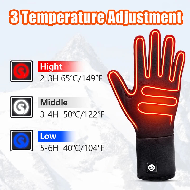 Savior Heat Heated Gloves Liner Battery Powered Touchscreen
