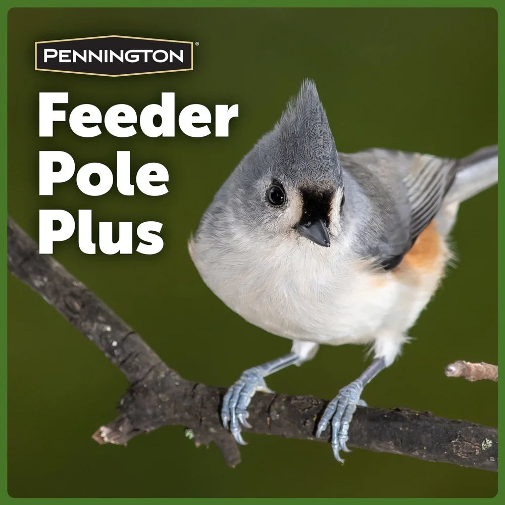XMSJ Premium Bird Feeder Pole Supports Three Feeders Outdoor