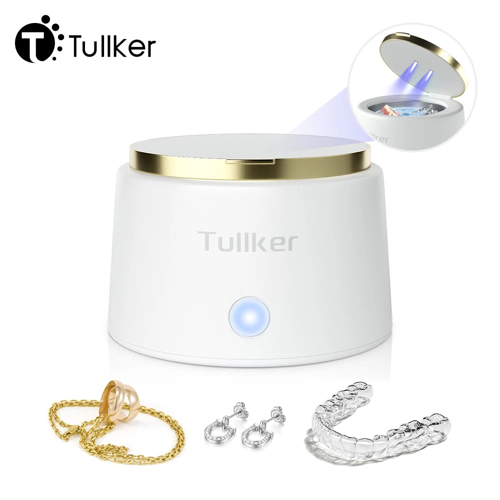 Tullker Ultrasonic Retainer Cleaner with UV Light for Jewelry