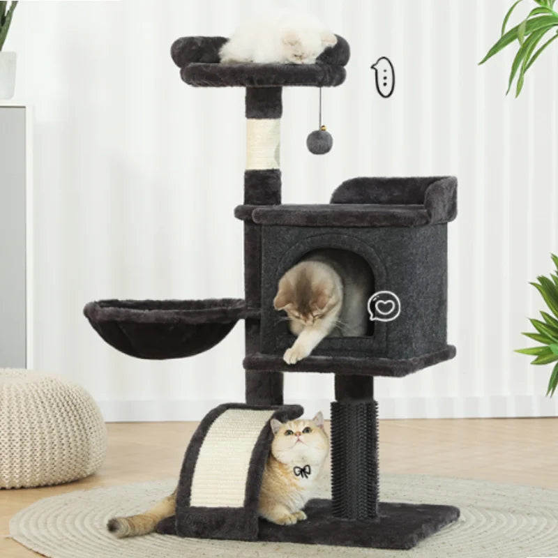 HOOPET 36 Inch Multi Level Cat Climbing Tower with Hammock
