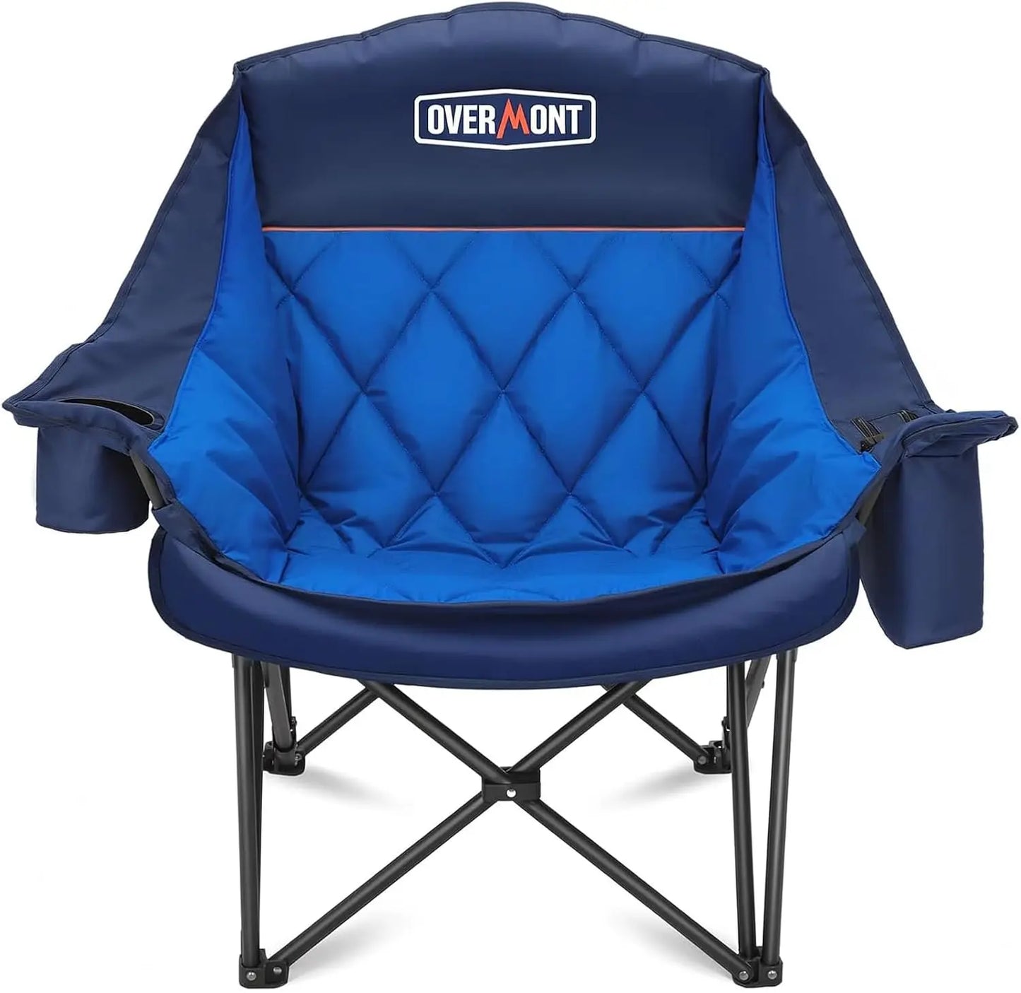 Oversized Camping Chair with Cup Holder and Cooling Bag