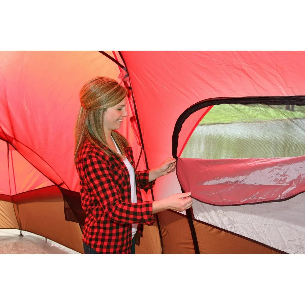 10-Person Family Camping Tent Easy Setup 21 Feet by 15 Feet