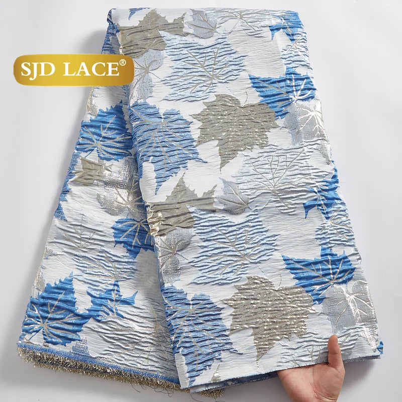 SJD LACA Nigerian Brocade Lace Damask Jacquard Fabrics