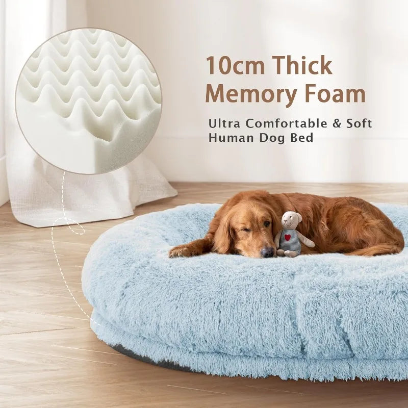 XMSJCN Roomtec Human Dog Bed Memory Foam Washable Protection