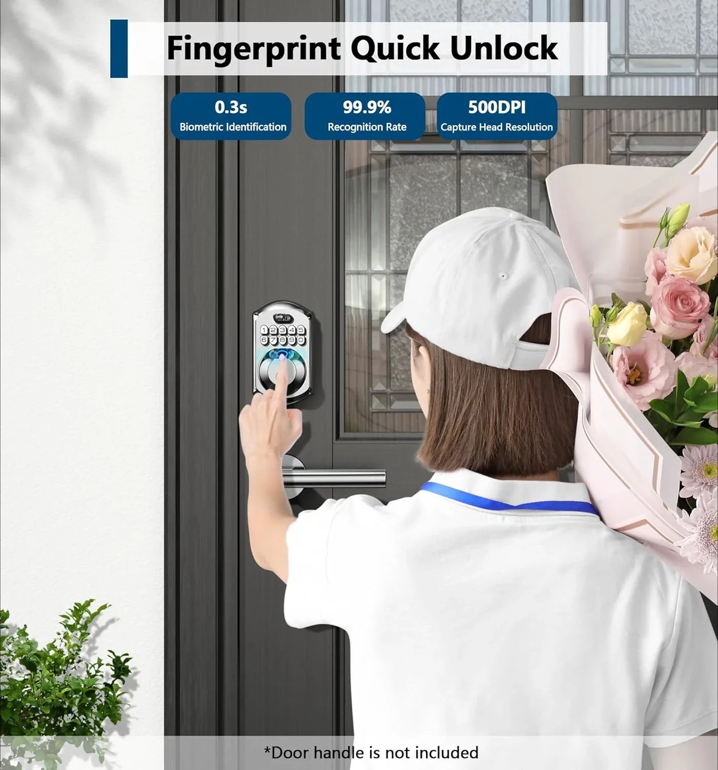 Keyless Entry Electronic Deadbolt Lock with Keypad for Front Door