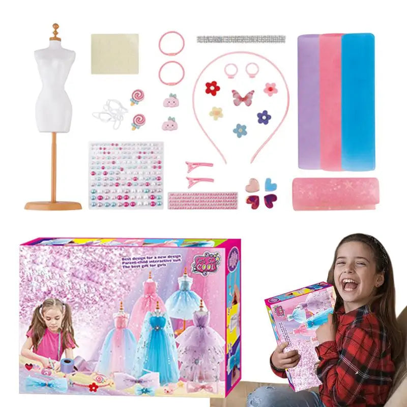 Kids Dress Design Craft Kit Creative Fashion Fun for Girls