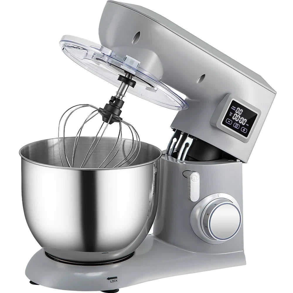 450W Stand Mixer with 7.4Qt Stainless Steel Bowl and LCD Control