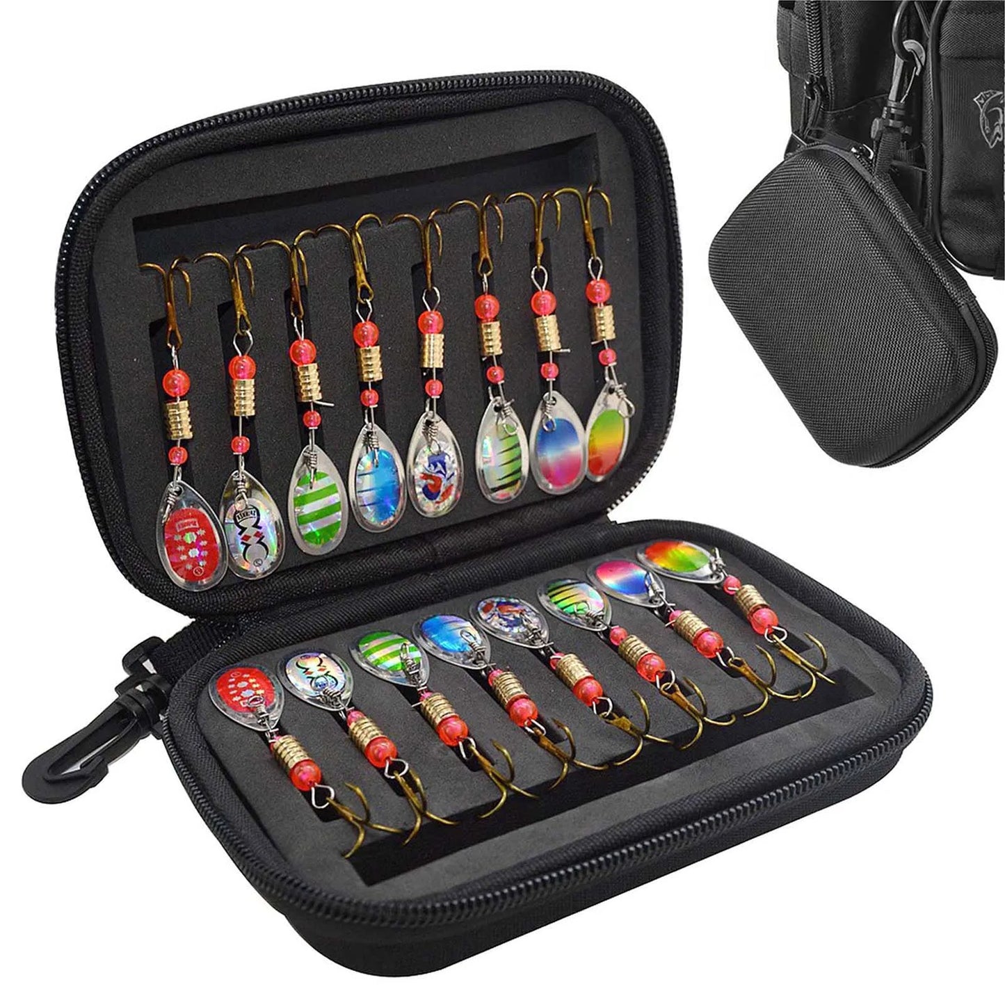 Frolic And Grow Hand Crank Spinnerbait Set with Storage Bag