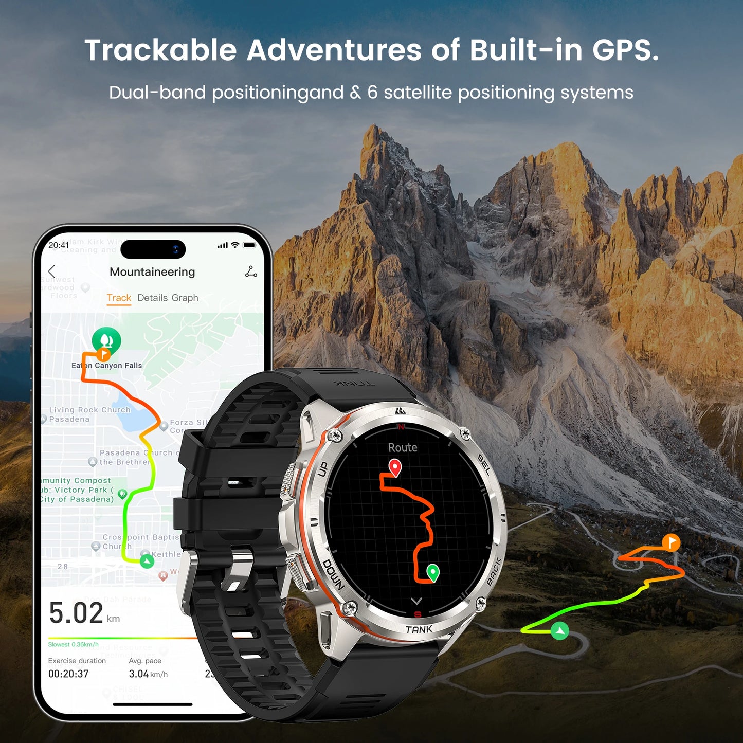 KOSPET Tank T3 Ultra GPS Smartwatch For Men And Women