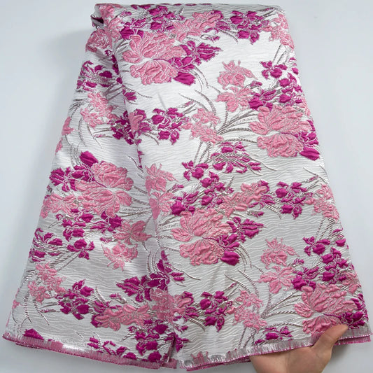 African Brocade Lace Fabric for Sewing Party Dresses