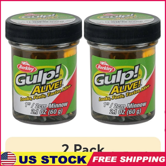 Berkley Gulp Alive Minnow Lifelike Bait Duo Pack Set
