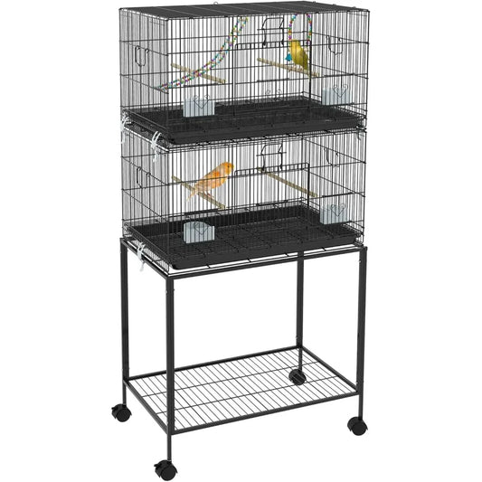 Double Stackable Bird Cage – Space-Saving Design