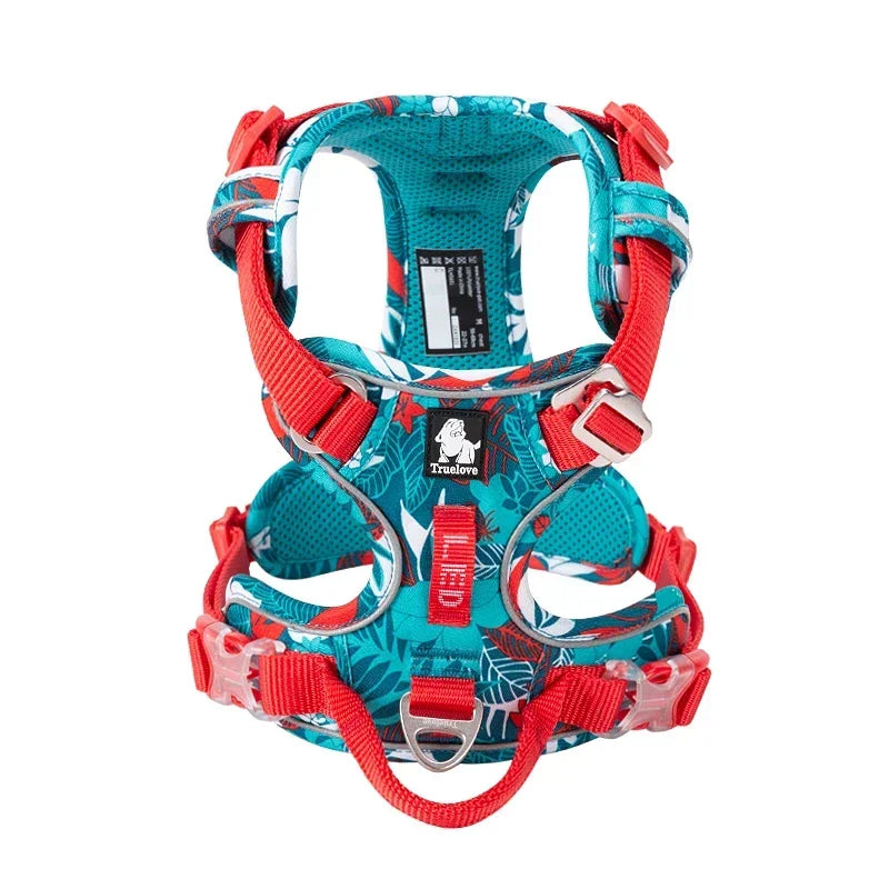 TRUELOVEB Explosion Proof Dog Harness Reflective Nylon