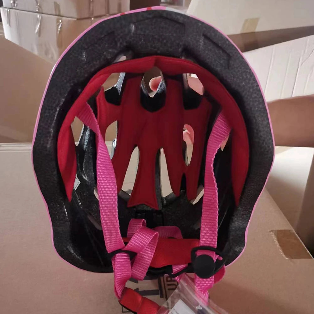 Kids Adjustable Bicycle Helmet with Taillights and Vents